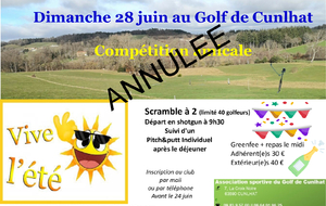 Compétition 'Vive l'été'  annulée
