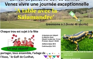 A table avec la Salamandre le 18 juillet 2026 (la fête à chaque trou)