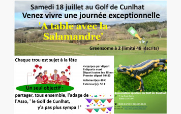 A table avec la Salamandre le 18 juillet 2026 (la fête à chaque trou)