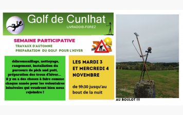 Semaine travaux d'automne  pour les bénévoles
