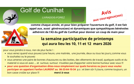 semaine participative de printemps